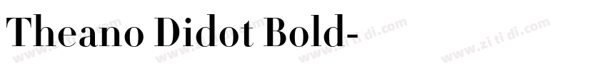 Theano Didot Bold字体转换